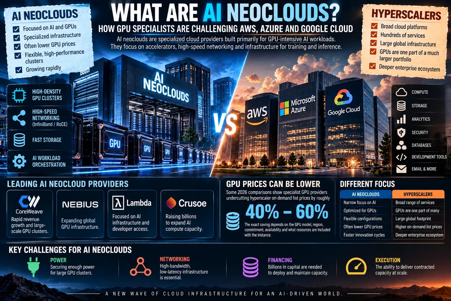What Are AI Neoclouds? How GPU Specialists Are Challenging AWS, Azure and Google Cloud