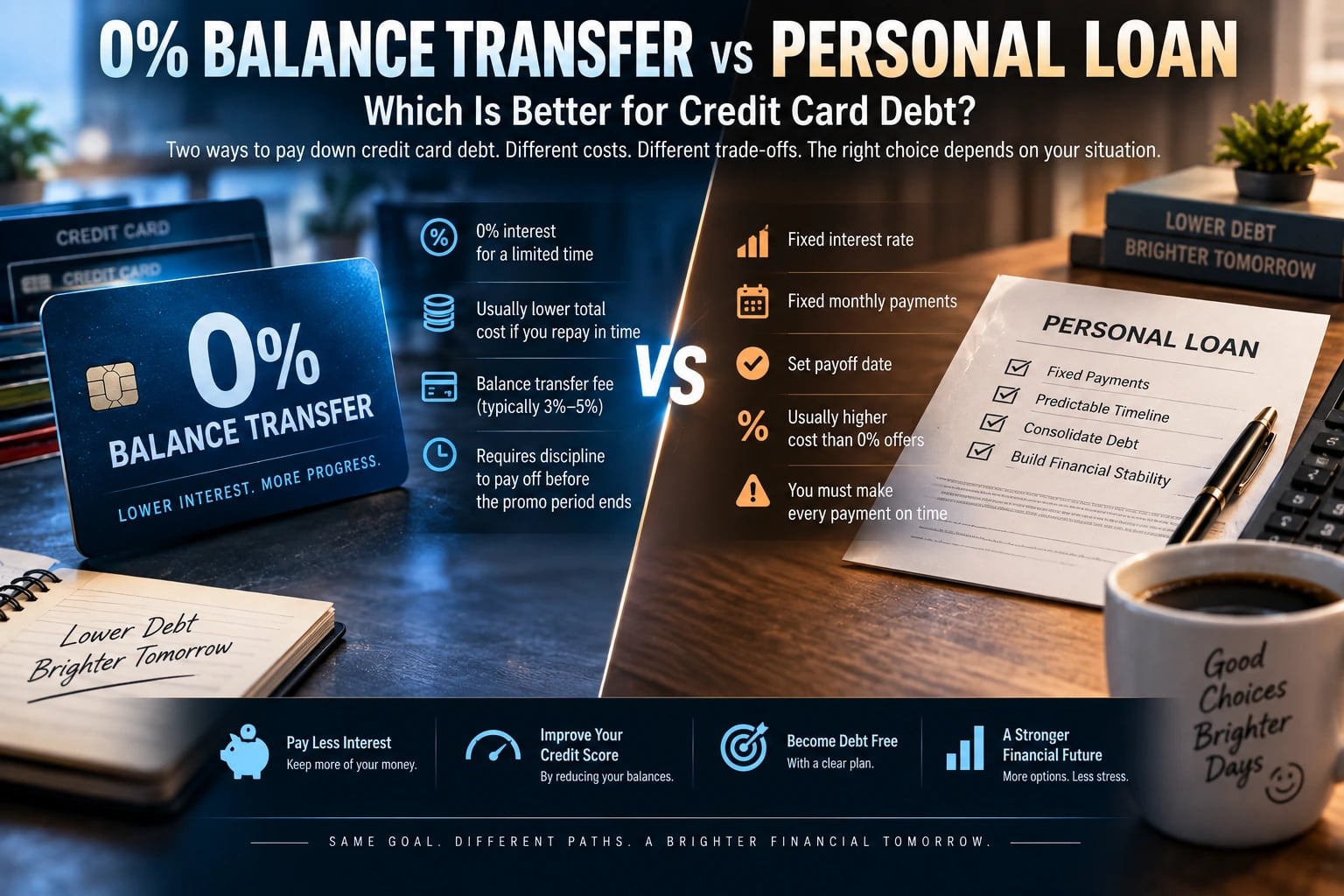 0% Balance Transfer vs Personal Loan: Which Is Better for Credit Card Debt?