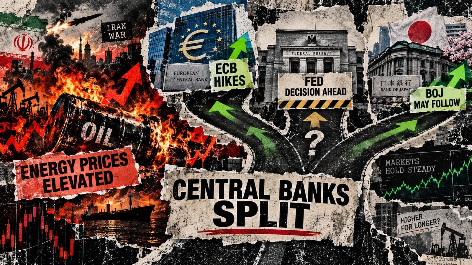 Central Banks Split Over Inflation as Iran War Keeps Energy Prices Elevated