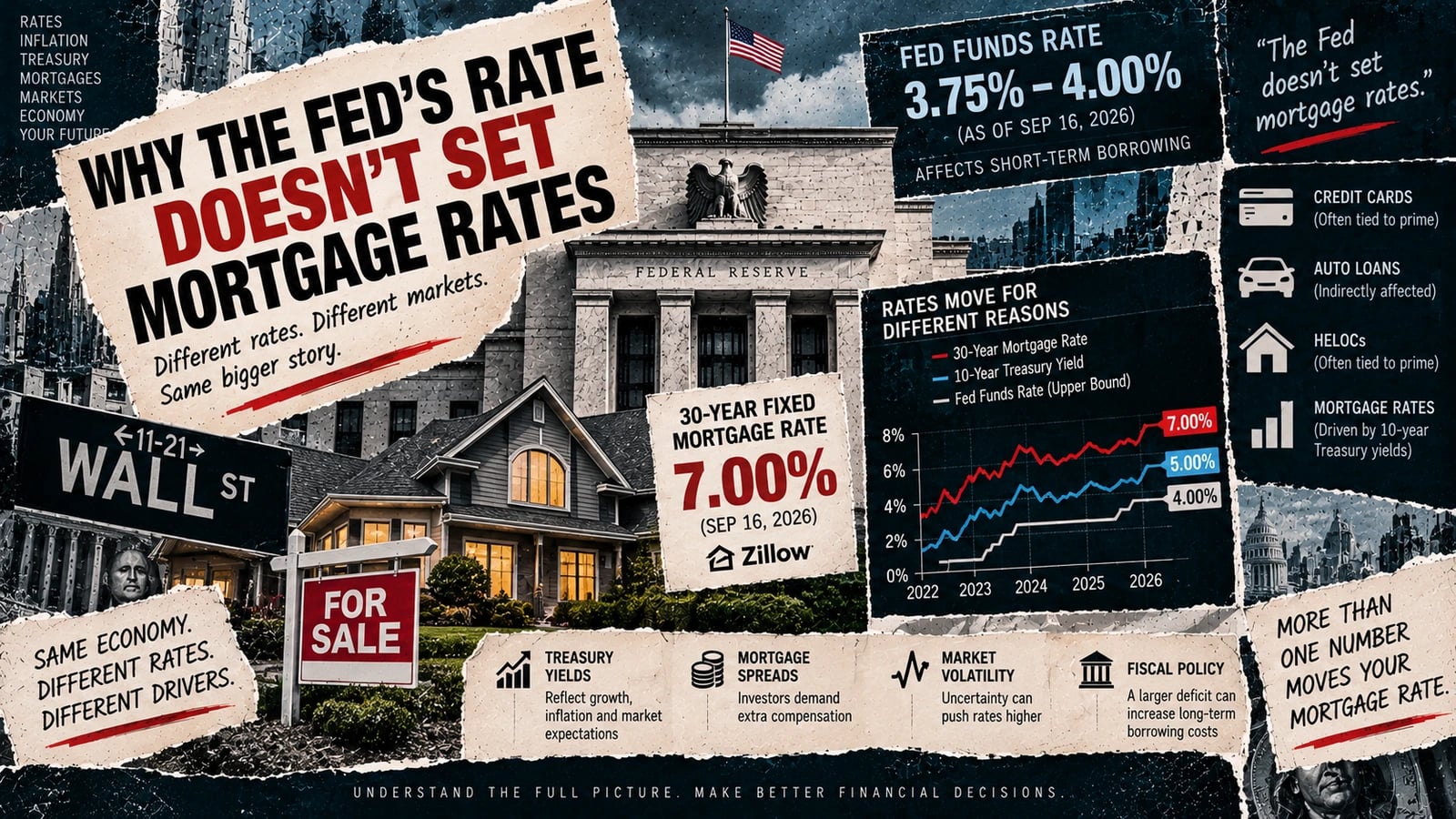 Fed Rate vs Mortgage Rate: Why Mortgage Rates Don't Move Exactly With the Fed