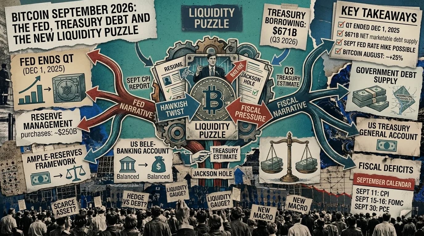 Bitcoin September 2026: The Fed, Treasury Debt and the New Liquidity Puzzle